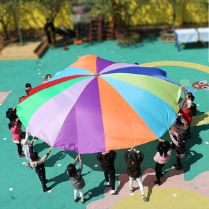 <span class=keywords><strong>Parachute</strong></span> en 3d personnalisé, pour jeux d'extérieur pour enfants, avec poignées - Product Image 5
