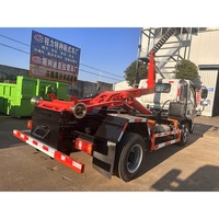 Camion benne de chantier Shacman 4x2 5 tonnes 6 tonnes avec bras de ramassage, camion poubelle, camion à bras articulé, vente en gros