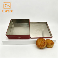 Caja de Hojalata Cuadrada de Calidad Premium a Bajo Precio, Apta para Alimentos, con Diseño Personalizado, para Guardar Galletas y Bizcochos, Ideal para Regalos Navideños