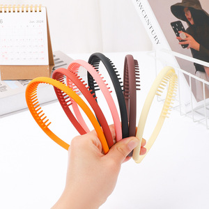 Bandeaux unisexes en plastique aux dents courtes pour femmes, accessoires de maquillage pour le visage, couvre-chef - Product Image 3