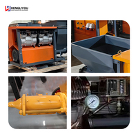 Machine à projeter du mortier électrique 4KW 7.5KW 9KW, pompe à plâtre et ciment portable pour la construction