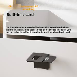 Cerradura Inteligente Negra para Cajón con NFC, Cerradura Inteligente para Puerta con Huella Dactilar, Seguridad para el Hogar, Manija Inteligente para Puerta - Product Image 4