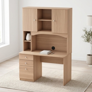 Wooden Foldable Extendable Computer <strong>Desk</strong> and Bookshelf with Healthy Design <strong>for</strong> <strong>Bedroom</strong> or Home Office Furniture Made in China - Product Image 3