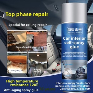 Adhesivo en Aerosol para Re-Adhesión de Tela de <span class=keywords><strong>Techo</strong></span> Interior de Automóvil, Autoadhesivo para Renovación, Sin Necesidad de Desmontaje, 500ml - Product Image 3
