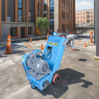 LONGSHUN Scarificateur à béton à essence à faible coût d'entretien Fraiseuse routière