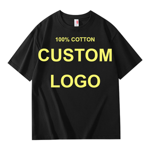 T50002 Moda Logotipo Personalizado Manga Curta Tripulação Pescoço T Shirt Oversized Sporty 100% Algodão Em Branco <span class=keywords><strong>Tee</strong></span> Pano Liso para Homens - Product Image 5