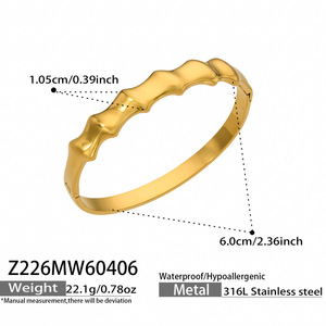 <span class=keywords><strong>Pulsera</strong></span> <span class=keywords><strong>de</strong></span> Lujo <span class=keywords><strong>para</strong></span> Mujer <span class=keywords><strong>de</strong></span> Acero Inoxidable 316, Diseño <span class=keywords><strong>de</strong></span> Nariz <span class=keywords><strong>de</strong></span> Cerdo <span class=keywords><strong>de</strong></span> Bambú, Chapado en <span class=keywords><strong>Oro</strong></span> <span class=keywords><strong>de</strong></span> 18K, Joyería <span class=keywords><strong>de</strong></span> Moda Vintage, Directo <span class=keywords><strong>de</strong></span> Fábrica - Product Image 3