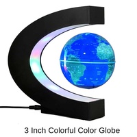 Práctico globo de levitación magnética que cambia de color de 3 pulgadas y 8,5 cm con logotipo creativo Nuevo producto en la categoría de Geografía