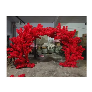 Large Decoration Plants Flower Trees Wisteria Wedding Artificial Cherry Blossom Arch