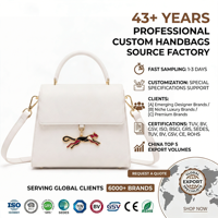 Bolso de Mano de Cuero PU con Solapa y Asa Superior, Color Crema, con Textura Granulada, Elegante, Chic, de Lujo, para Uso Diario, Personalizable OEM