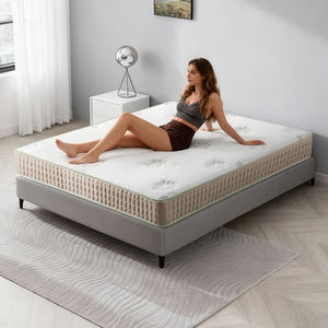 Matelas à ressorts ensachés Ailif King de qualité hospitalière, design moderne, respirant, enroulable, en tissu de coton tricoté, durable - Product Image 1