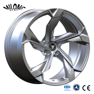 Llantas Forjadas Plateadas Cepilladas para Coche de Pasajeros, 20 21 22 Pulgadas 5x112, para <span class=keywords><strong>Audi</strong></span> Q8 Q5 Q7 SQ7 SQ5 SQ8 <span class=keywords><strong>E</strong></span>-<span class=keywords><strong>Tron</strong></span> - Product Image 1