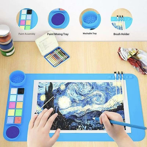 Tapete de Dibujo Cuadrado de Silicona de 3mm de Grosor, 275x499mm, Ecológico, Reutilizable, Personalizable, para Dibujo Artístico Infantil - Product Image 2