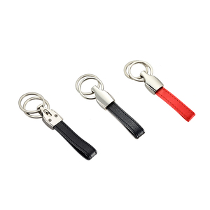 Venta al por mayor personalizado moda llavero de plástico PU llavero de cuero llavero con logotipo - Product Image 1