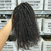 Queue de cheval afro bouclée à prix abordable, 100 % cheveux humains, avec cordon de serrage, extensions de cheveux naturels