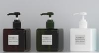 Distributeur d'échantillons de shampooing de presse de bouteille de pompe de lotion corporelle carrée en plastique de luxe de 250ml avec la bouteille de pompe de lotion de luxe