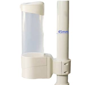 Porte-gobelet dentaire 45 mm en plastique blanc jetable pour usage en cabinet dentaire - Product Image 1