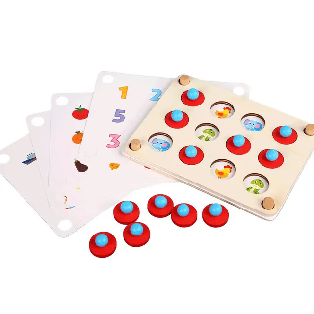 Игрушки Монтессори, игра взаимодействия для родителей и детей, игра в шахматы с памятью, популярная игра для вечеринок, деревянная обучающая головоломка, игрушка для детей