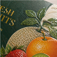 Boîtes cadeaux pour fruits recyclables personnalisées CHING TA avec doublure en éponge gaufrée, emballage en papier de luxe pour fruits frais, logos de marque
