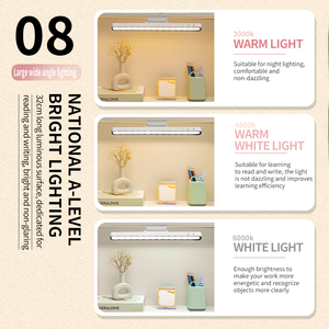 Lampes LED modernes Lampes de table rechargeables Lampes de lecture LED magnétiques pour dortoir - Product Image 5