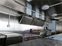 UKUNG 680*210 cm (22'4 "X 6'11") Camion alimentaire mobile personnalisé de grande taille carré Remorque alimentaire