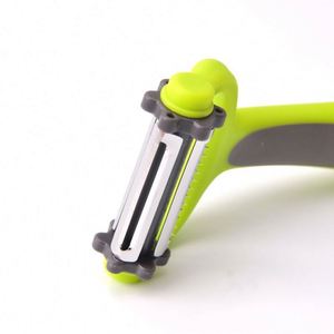 Cuchillo Multifuncional para Pelar, Pelador Giratorio Tres en Uno, Rallador, Cortador de Melón Portátil - Product Image 5