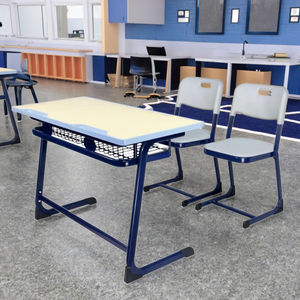 Bureau d'écriture en métal confortable et durable au design moderne pour les élèves du primaire et du secondaire, meubles d'appartement, tutorat - Product Image 1