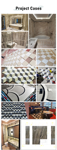 แผ่นหินอ่อนสีน้ำตาลเวเนเชียนสำหรับผนังและพื้นห้องน้ำโรงแรม โครงการกระเบื้องหินธรรมชาติสุดหรู - Product Image 6