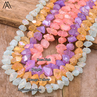 Boho tarzı kristal kolye Chokers ile altın zincir çakra taş moda takı için parti ve düğün şifa enerji takı hediye
