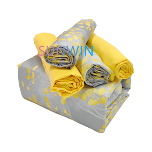 Sunwin Khách Sạn Tấm Ga Trải Giường Đặt Sabanas 2800 Loạt Chải Polyester Hoa Bedsheet Đặt Vua Nữ Hoàng Tấm Ga Trải Giường Bộ - Product Image 1