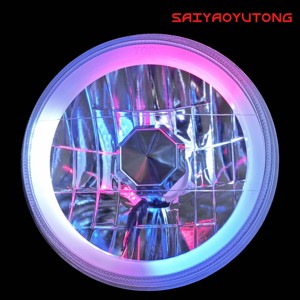 Đèn pha LED RGB 5 inch với đèn pha tròn, bóng đèn H4 55W, tình trạng mới, đèn pha bán kín 5 inch - Product Image 2