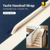 Revêtement de cabine de yacht en similicuir silicone Jemery, tissu extensible métallisé imperméable et résistant aux UV