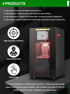 Nouvelle grande machine d'impression 3D DLP à résine UV 1910, haute performance, connectivité USB, garantie 1 an, pour bijoux, jouets, dentaire et usage domestique - Product Image 2