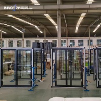 Venta Directa de Fábrica, Puertas Interiores Corredizas de Aluminio con Vidrios Dobles Templados de Alta Calidad para Casas en Nueva Zelanda
