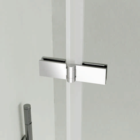 Porte de douche en verre trempé de qualité supérieure avec cadre en aluminium et charnières