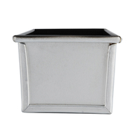 160x94x77mm Aluminium 250g Moule à pain antiadhésif avec couvercle Plateau de cuisson à pain/Boîte à pain en étain
