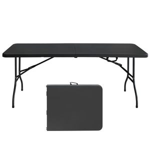 Outdoor and Indoor 180cm Folding Plastic <b>Table</b> with Metal Frame Promotion Item - Product Image 1