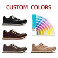 Chaussures décontractées confortables en cuir véritable vieilli et délavé, style rétro, semelle extérieure antidérapante et durable, fabriquées en Chine par un designer.