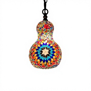 Lustre décoratif artisanal turc en fer et verre, motif bonhomme de neige suspendu, pour restaurants, cafés, hôtels, gîtes, bars, KTV, bains de pieds et spas - Product Image 1