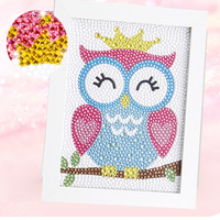Kit de production de peintures diamantées complètes pour enfants, peintures diamantées DIY, décoration de salon, peintures diamantées artistiques