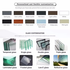 Fenêtre à battants en aluminium ZEKIN NFRC USA, ouverture vers l'extérieur, résistance aux ouragans, isolation thermique, avec moustiquaires - Product Image 5