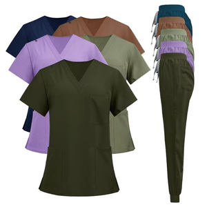 Personalizado Unisex Médico Jogger Scrubs <span class=keywords><strong>Bata</strong></span> Medicas Hospital Uniforme Top Cómodo Scrub Sets para los pacientes y el personal - Product Image 1