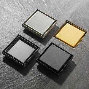 YOTO ท่อระบายน้ำพื้นห้องน้ำ6นิ้วแบบทันสมัยท่อระบายน้ำสแตนเลสสีเทาวัสดุทองเหลืองระบายน้ำที่พื้นท่อระบายน้ำขนาด10*10ท่อสำหรับล้างและอาบน้ำ - Product Image 3