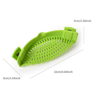 Passoire de cuisine en silicone à clipser pour évier, pour pâtes, <span class=keywords><strong>spaghetti</strong></span>, légumes, vente en gros - Product Image 6