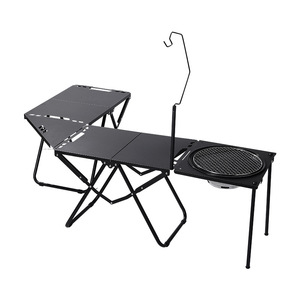 Manufacturer IGT Outdoor Camping <b>Table</b> Aluminum Foldable Lightweight Portable Rectangular Tactical Picnic <b>Table</b> - Product Image 3