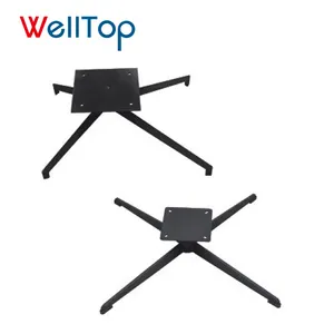 VT-C006 WELLTOP New Arrivals Furniture Hardware Accessories Metal Swivel Chair Base Chair Legs Black Chair Base