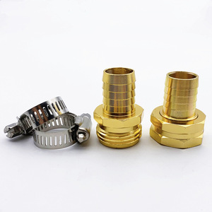 Connecteurs de réparation de tuyaux filetés en laiton de 3/4'' pour la fixation de tuyaux d'arrosage de jardin - Product Image 1