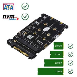 Tarjeta Adaptadora TISHRIC <span class=keywords><strong>M</strong></span>.2 NVME SSD Compatible con 2280/2260/2242/2230 mm Key <span class=keywords><strong>M</strong></span> Key B Convierte Adaptador U.2 SFF-8639 para SSD SFF-8639 <span class=keywords><strong>M</strong></span>.2 - Product Image 3