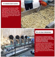Offre Spéciale – Ligne de Production Entièrement Automatique de Chips de Banane et de Plantain 100-500 kg/h avec Friteuse pour Légumes – Prix Usine