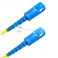 Kabel Komunikasi Serat Optik Jumper Kabel Patch Serat Optik Mode Tunggal 2.0mm SC UPC/SC UPC Simplex 1m FTTH LSZH/PVC Jacket